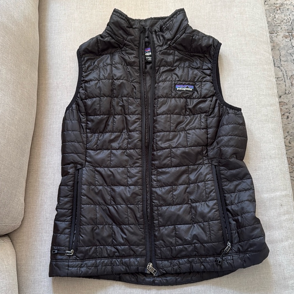 Patagonia Nano Puff Vest, Black, Size Small